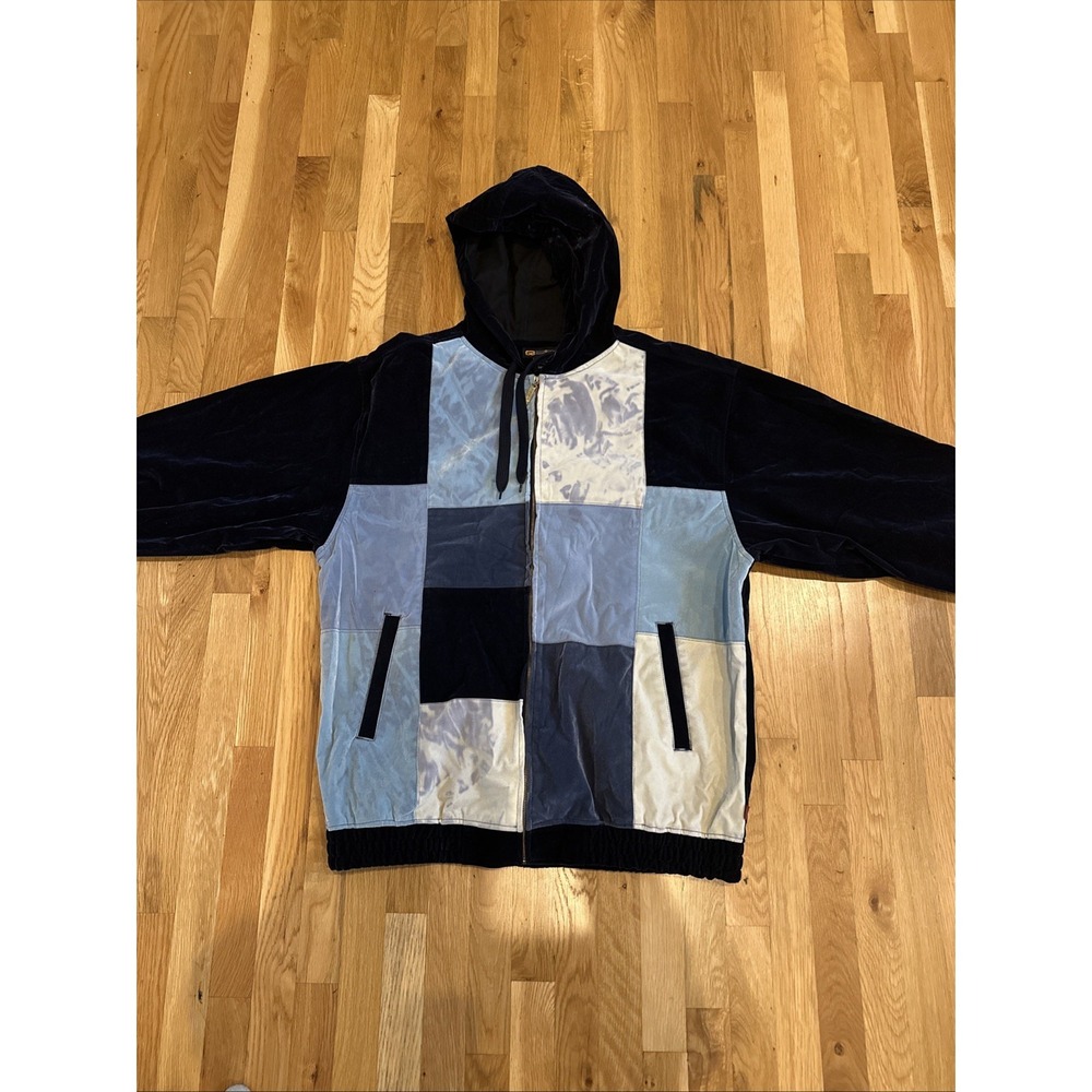 GODBODY Velour Track Suit Jacket & Pants Set Y2k  HipHop 3 XL. Perfect Condition - Picture 2 of 11
